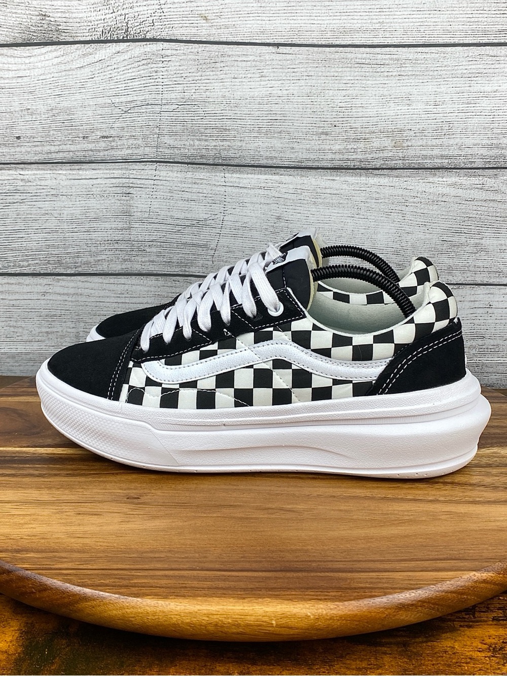 Vans Old Skool Overt CC Black Checkerboard Shoe Men’s Size 9.5 / Women’s Size 11